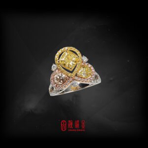 GIA1.27克拉黃彩鑽戒指（已承蒙珍藏）