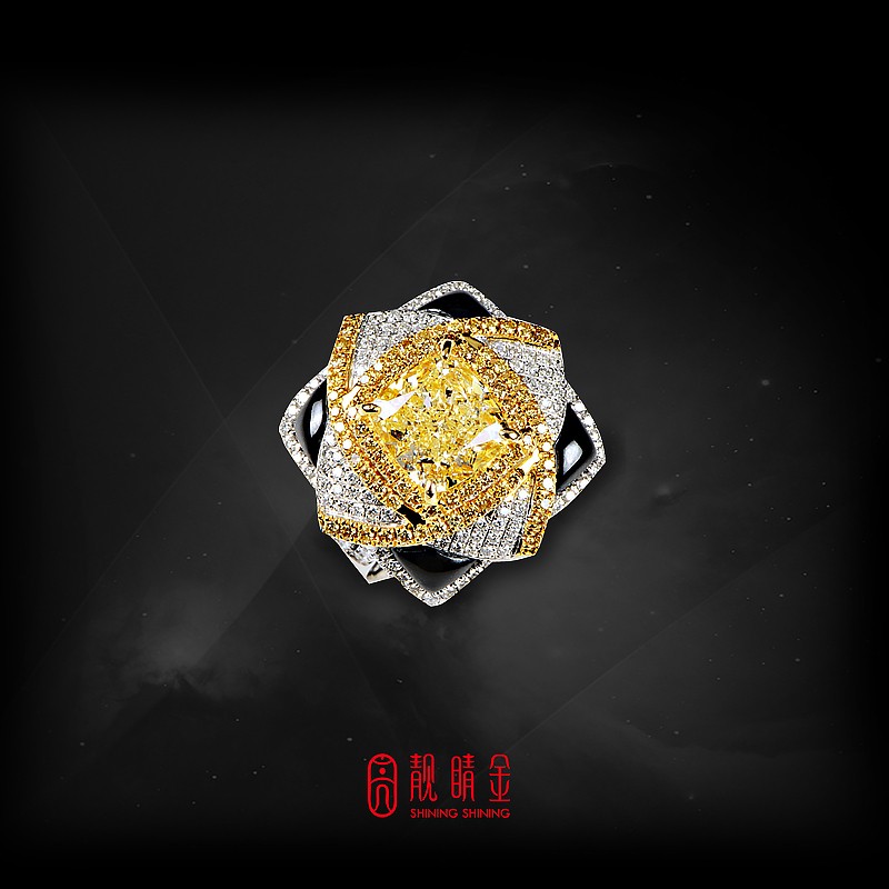 GIA3.07克拉黃彩鑽戒墜兩用(珍藏品,請來電洽詢)