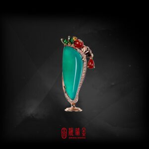 6.58克拉台灣藍寶胸墜兩用