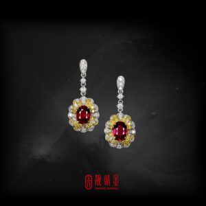GRS1.16/1.12克拉無燒紅寶耳環（已承蒙珍藏）