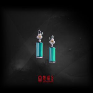 9.73克拉台灣藍寶耳環（已承蒙收藏）