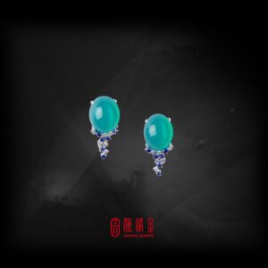 9.42克拉台灣藍寶耳環（已承蒙收藏）