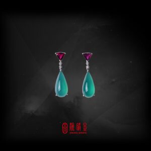 24.29克拉台灣藍寶耳環（已承蒙收藏）