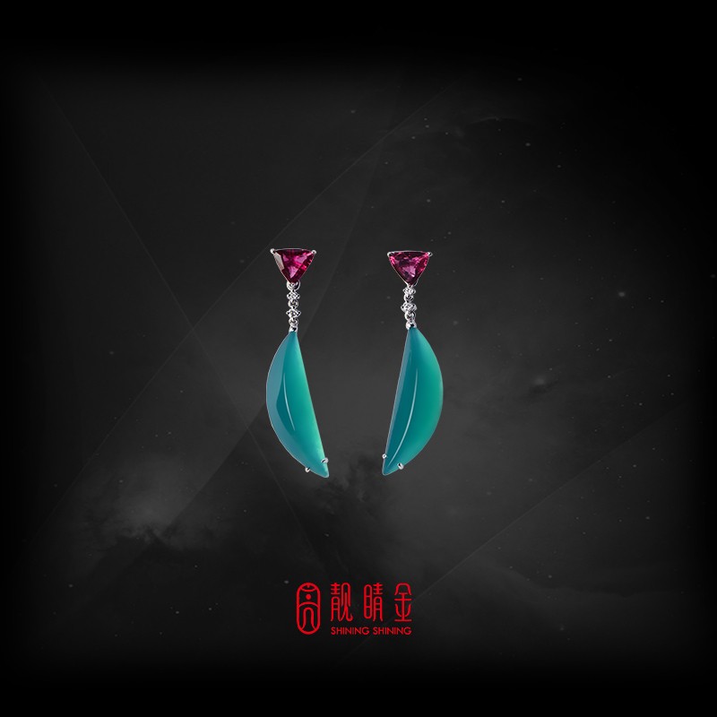 13.93克拉台灣藍寶耳環(已承蒙收藏)