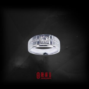 GIA50分-30分E/VS1鑽石男戒（GIA鑽石以時價計算，請來電洽詢）